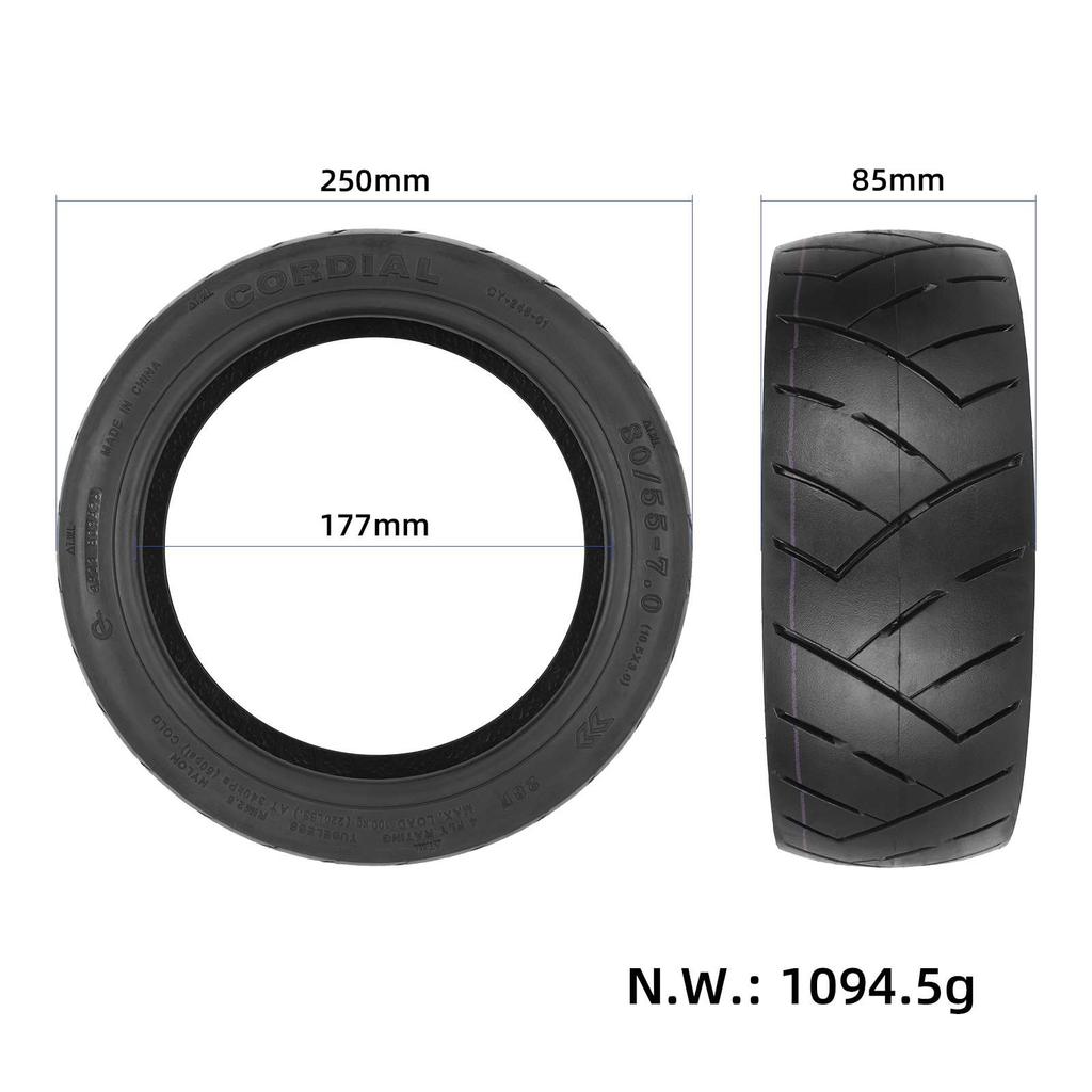 CORDIAL 80/55-7.0(10,5*3,0) Selbstheilender Tubeless-Reifen für Stadtstraßen