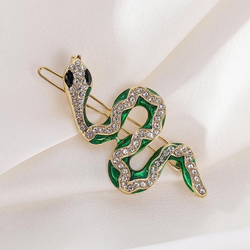 Luxurious Snake Hair Accessory Decorated with Rhinestones Hairpieces Unique Hair Accesories For Party Wedding