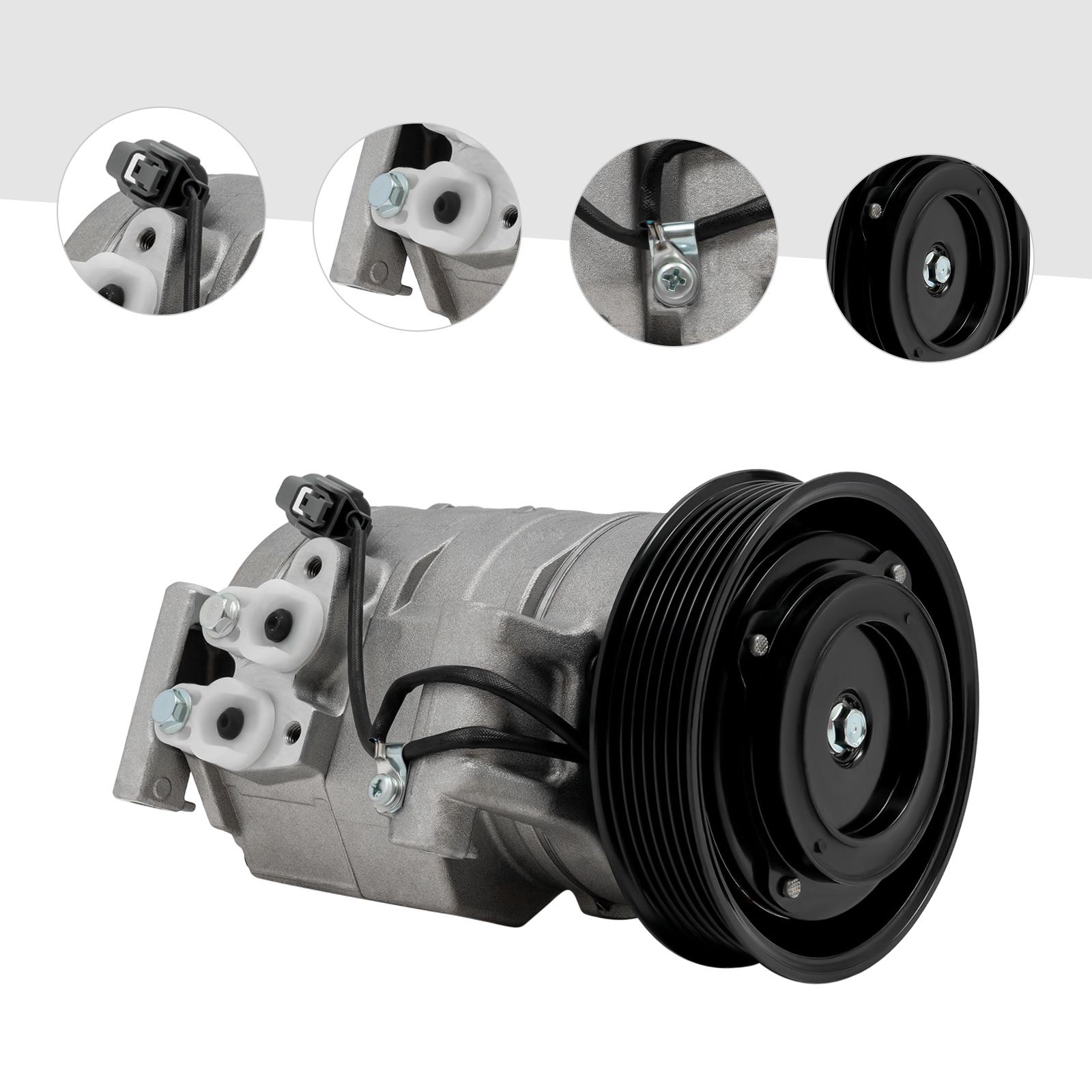 

AC Compressor Ultimate Replacement Fit for Honda Accord 2003-2007 2.4L & Acura TSX-Replaces OEM 38810-RAA-A01, AC Delco 1521609 срібний