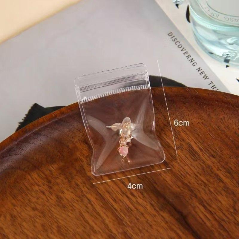 10-200Pcs Jewelry Storage Bag Anti-Oxidation Transparent Jewelry Organizer for Earring Necklace Bracelet Ring Holder Ziplock Bag