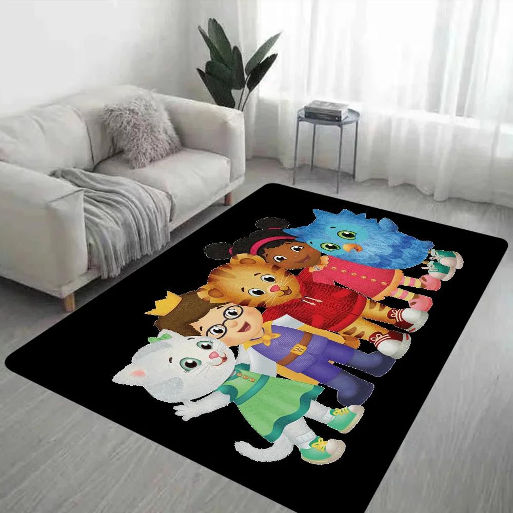 Daniel-Tigers Stop Hallway Carpet Washable Non-Slip Living Room Sofa Chairs Area Mat Kitchen Doormat Area Rug