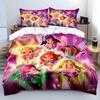 Beautiful Girls W-winx Cartoon Pattern Duvet Cover Set Digital Print Colorful Polyester Bedding with Zipper Closur for Kids Gift
