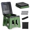 By Disaster Prevention GOENDR Portable Emergency Disaster Relief Reinforced Disaster Relief 150kg Load for Includes Waste Bag Solidifying Green