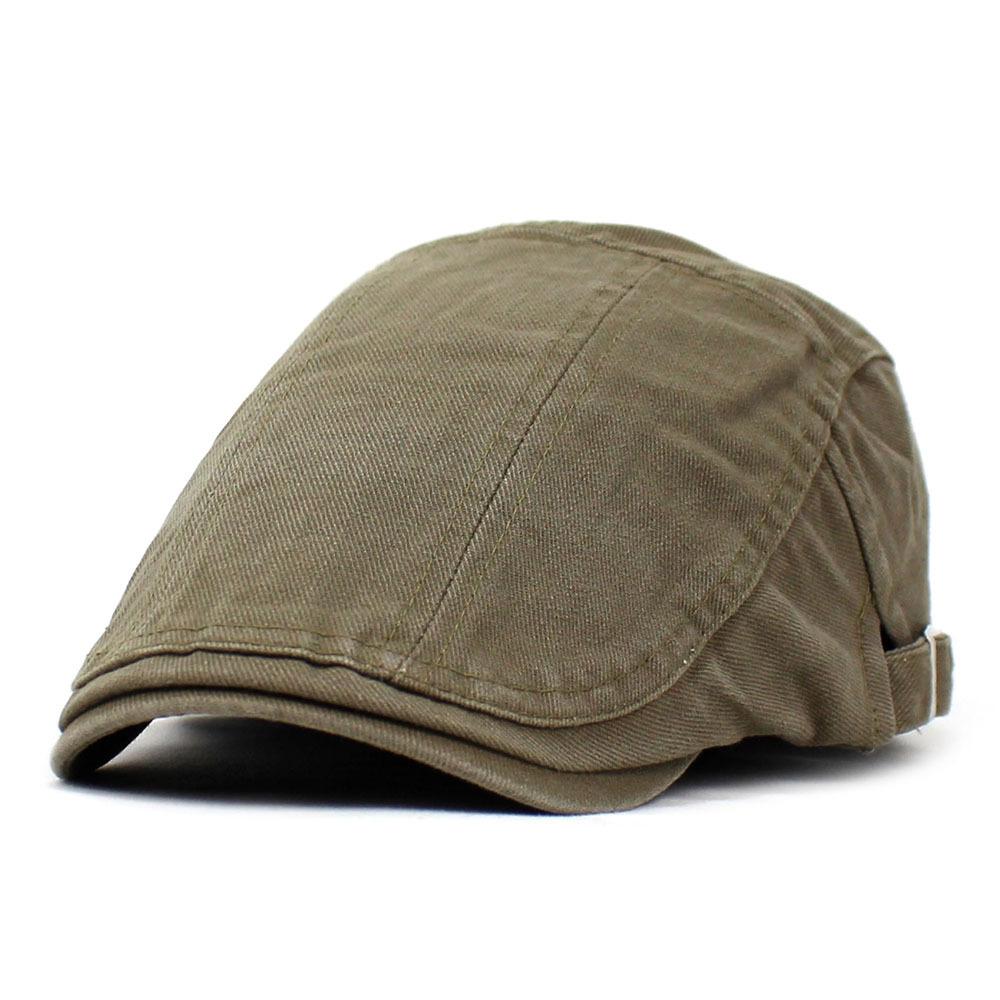 Solid Color Splicing Beret Men's Cotton Cap Outdoor Sports and Leisure Hat Forward Hat