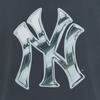 New MLB New York Yankees Basic Collection SS25 T Shirt Unisex Dark Gray 3ATSB6353-50GRD