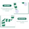 6Pcs Christmas Mini Scarves for Wine Bottles Decorations Knitted Cloth Ornaments Holiday Party Table Tree Dining Room Xmas Decor