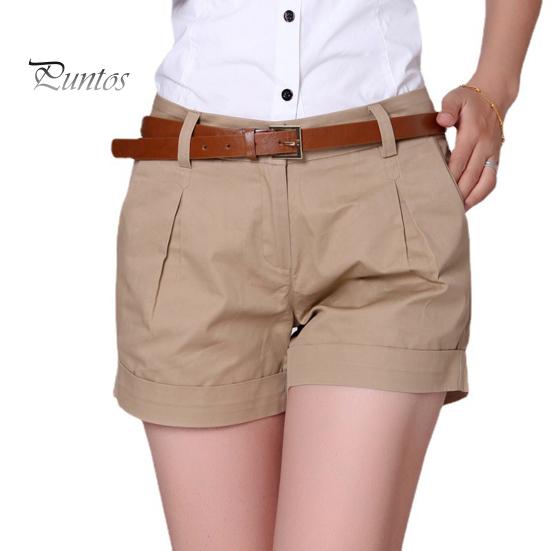 

Летние женские шорты однотонного цвета со средней талией на пуговицах на молнии свободные длиной выше колена с боковым карманом со сложенными краями женские повседневные короткие брюки 2XL хаки