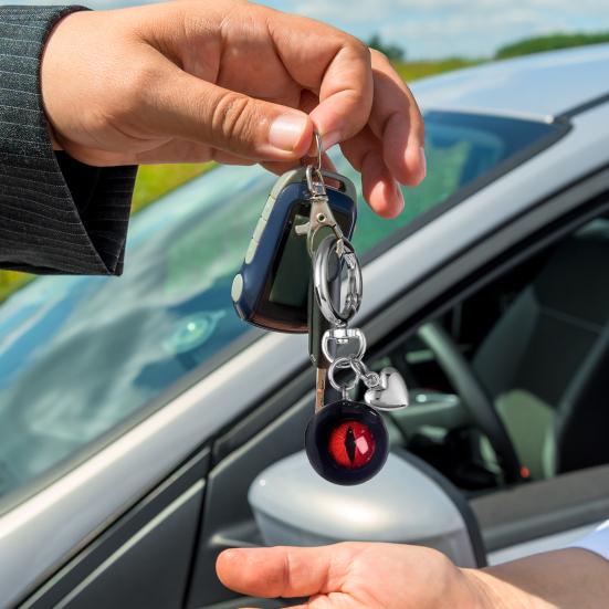 Gothic Horror Schlüsselanhänger Augapfel Anhänger Handgefertigt Harz Schlüsselanhänger Halloween Inspiriert Schlüsselanhänger Rucksack Zubehör