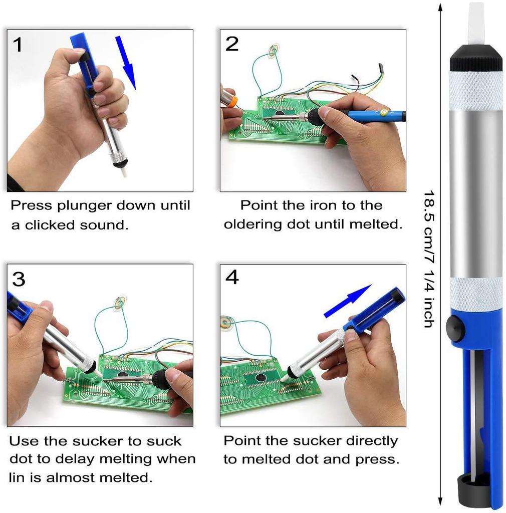 Electric Soldering Iron & Multimeter Set - Adjustable 60W, 220V/110V Welding Kit