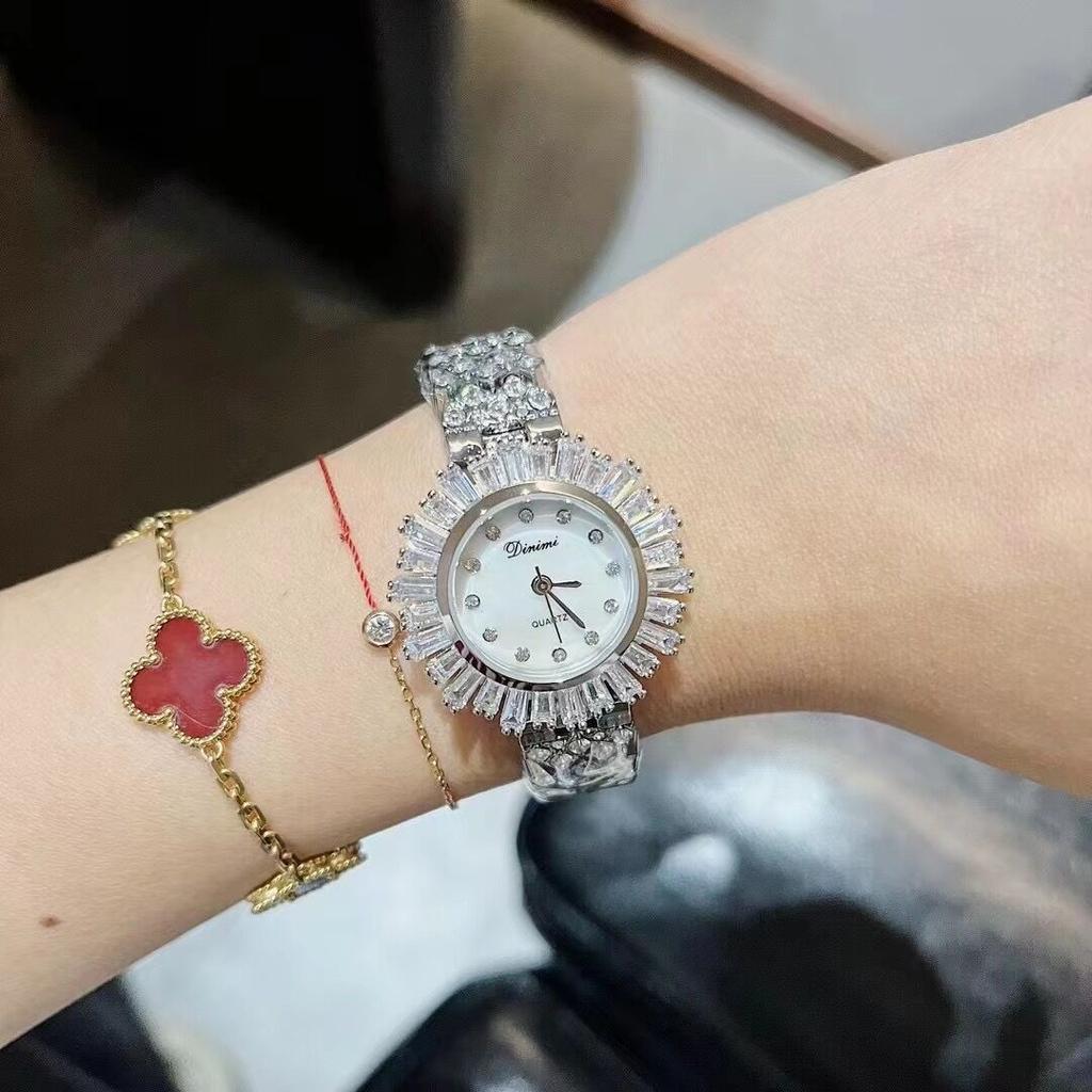 Watch Gypsy Full Diamond Bracelet Watch Ladies Fritillary Face Small Dial Rhinestone Women'S Watch