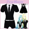 Prachtige Anime Land Of The Lustrous Phosphophyllite Kostuumset In Elegante Zwarte Pak