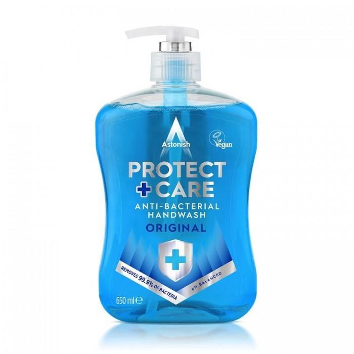Astonish Anti-Bacterial Handwash Protect & Care Original Blue 600ml