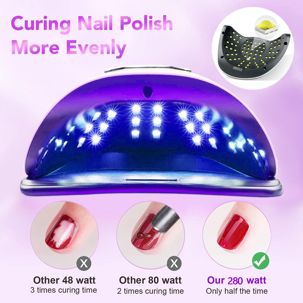 66LEDs Powerful UV LED Nail Lamp For Drying Nail Gel Polish Dryer With Motion Sensing Professional UV Lampe for Manicure Salon