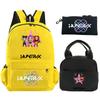 3Pcs/set Anime Demon Hunters Printed Backpack with Shoulder Bag Pencil Case for Student Boy Girl Schoolbag Large Capacity Waterproof Bookbag