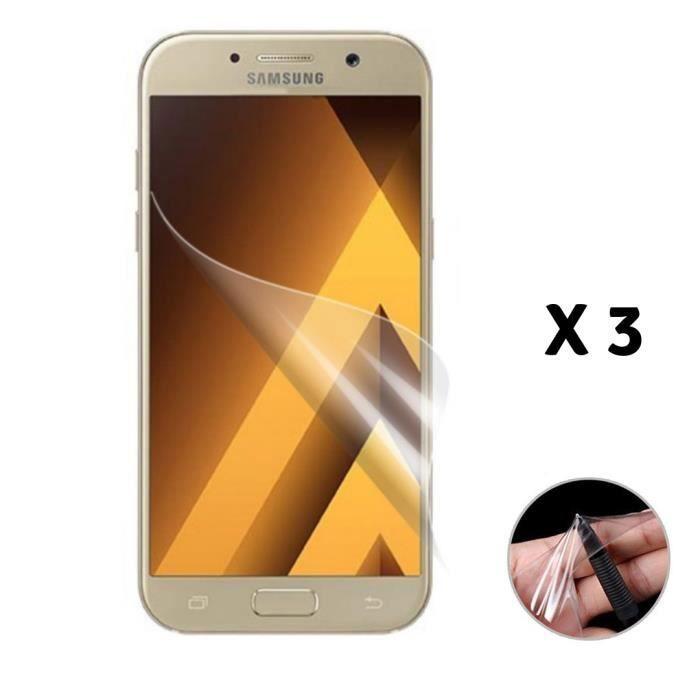 Lot de 3 Films Samsung Galaxy A5 2017 A520 - Protection Ecran en Plastique Resistant Anti Rayure [Phonillico®]