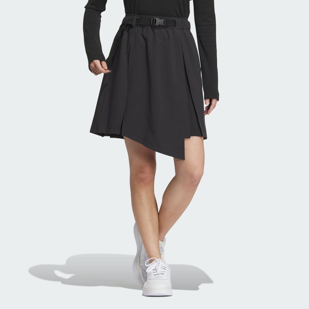 adidas Women's Asymmetric Woven Skort Black Women IY3371