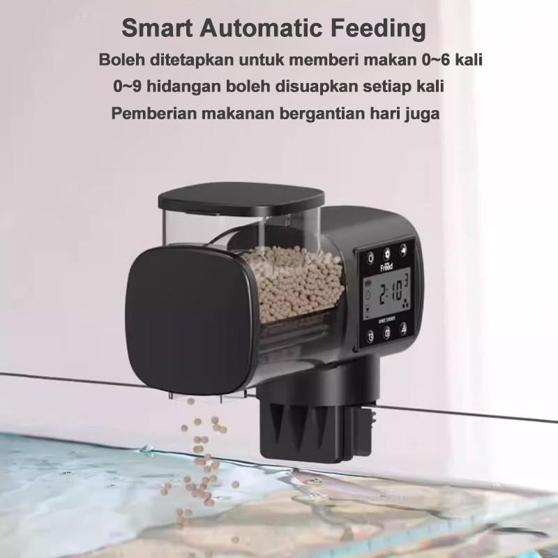 500ML Büyük Kapasiteli Akvaryum Akıllı Zaman Ayarlı Yemleyici Akvaryum Ayarlanabilir Kontrol Dağıtıcı Küçük Yem Otomatik Balık Yemleyici