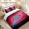Custom Name Bedding Set 3 PiecesBayern Munich Print Duvet Cover + 2 Pillowcases Soft Bed Decor