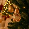 2/4 Pièces Pendentif Sapin de Noël en Plastique Soldat/Cactus/Voiture Rouge Doré Décoration Suspendue de Noël Décoratif