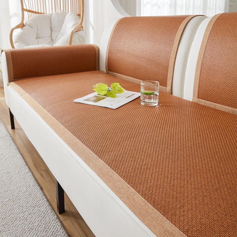 Rattan Mat Sofa Mat Seat Cushion Summer Non-Slip  New Mat Universal Bamboo Mat Sofa Cover Summer Model