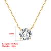 EFFIE QUEEN Chic 925 Sterling Silver Pendant Necklace Feature Water Drop, Round, Oval and Square Zirconia Perfect Crafted APN10