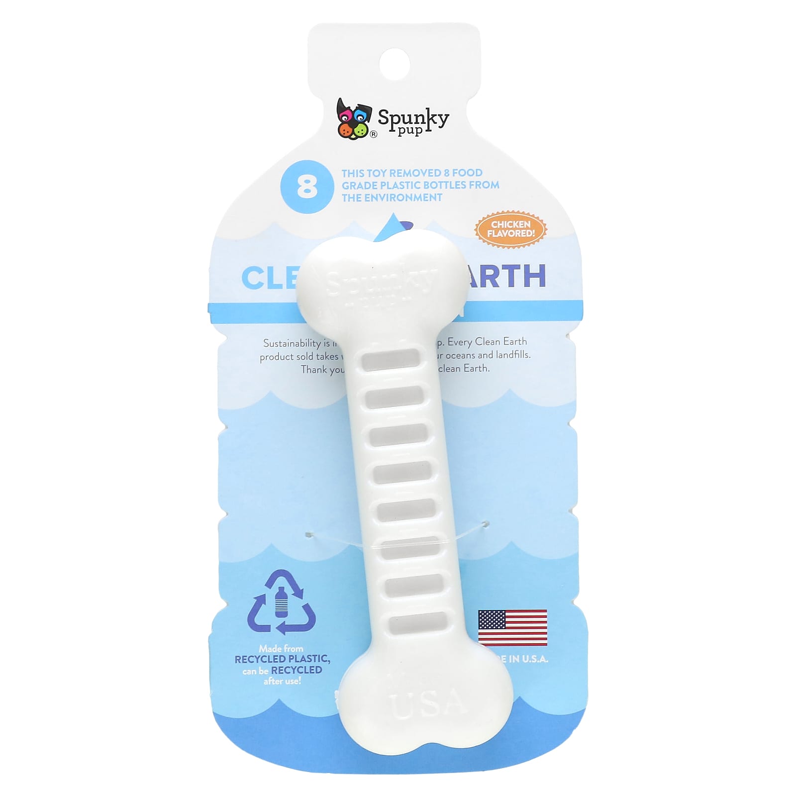 

Clean Earth Жесткая жевательная кость, кость, курица, игрушка 1 шт.