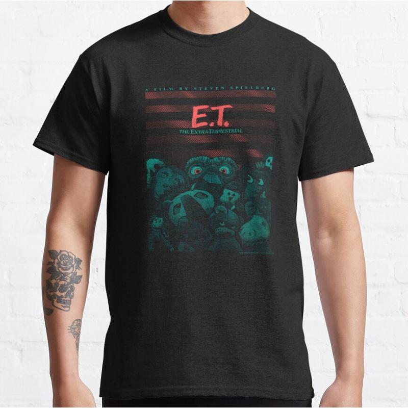 E.T. The Extra Terrestrial (1982) Movie 80s Horror movie Alien Sci fi Short-sleeve crewneck T-s
