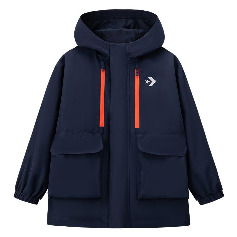 Converse Youth Hooded Waterproof Windbreaker Jacket