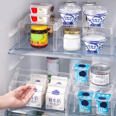 Storage Rack Transparent Layered Fruits Vegetables Space Save Refrigerator Shelf