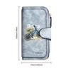 Biker Pattern Long Wallet Casual Portable Multi-card Slot Coin Purse for Daily Use
