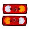 Feux arrière universels 24V 39 LED Étanche Feux arrière de remorque avec Frein Clignotant Marche arrière – Lot de 2 pour Camion Camping-car Remorque Bateau