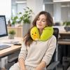 Memory Foam U Shaped Travel Neck Pillow Ergonomic Support Headrest Pillow for Cervical Spine Protection Office Use