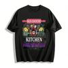 Old Country Kitchen Love Print Casual Tee Eat Well Laugh Often Top Pure Cotton T-shirt