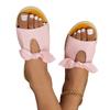 Large size flat-bottomed slippers for women wearing new round head bows and one-pedal lazy shoes