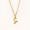 Charms Heart Initial Necklaces for Women,Gold Plated Letter Pendant Necklace, 26 Capital A-Z Stainless Steel Jewelry