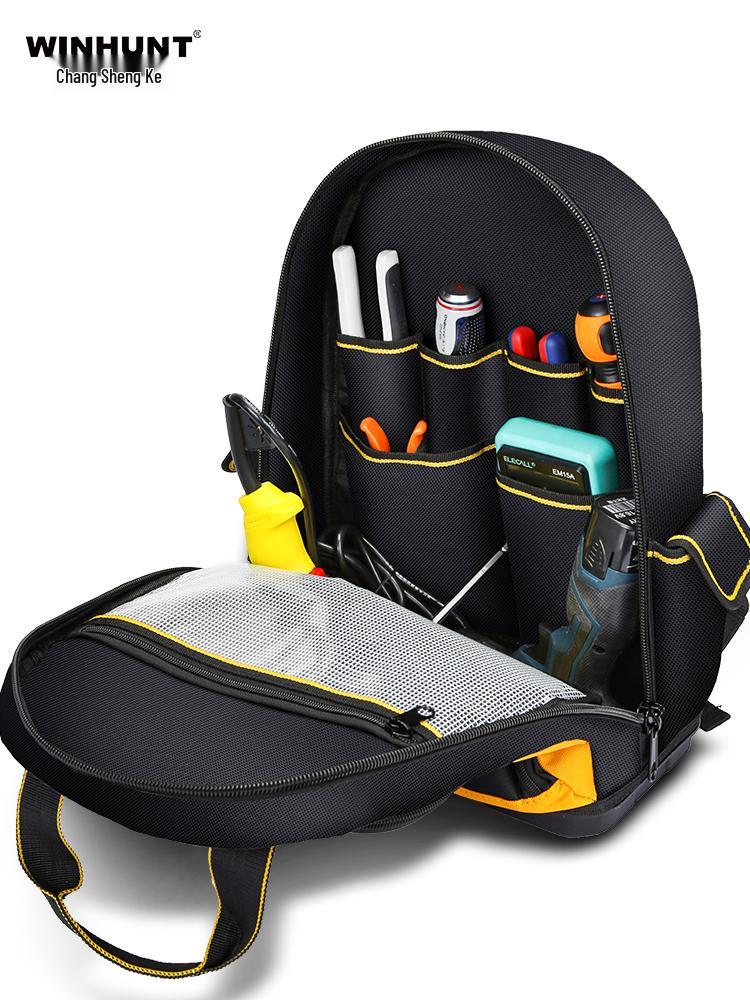 Durable Electrician Tool Backpack: Portable, Multi-Functional, Sturdy Canvas Repair & Storage Bag