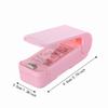 White Handheld Heat Sealer ABS Portable Sealing Machine Mini Vacuum Bag Sealer  Outdoors Use