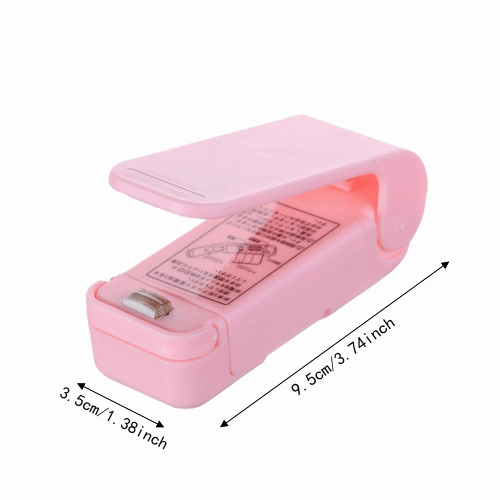 White Handheld Heat Sealer ABS Portable Sealing Machine Mini Vacuum Bag Sealer  Outdoors Use