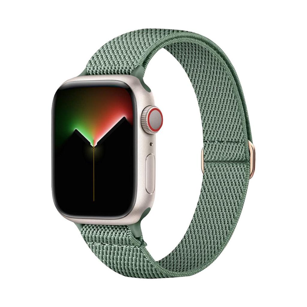 Apple Watch SE87654 Women's Nylon Elastic Band - Fits Small Waist, Ultra Strap