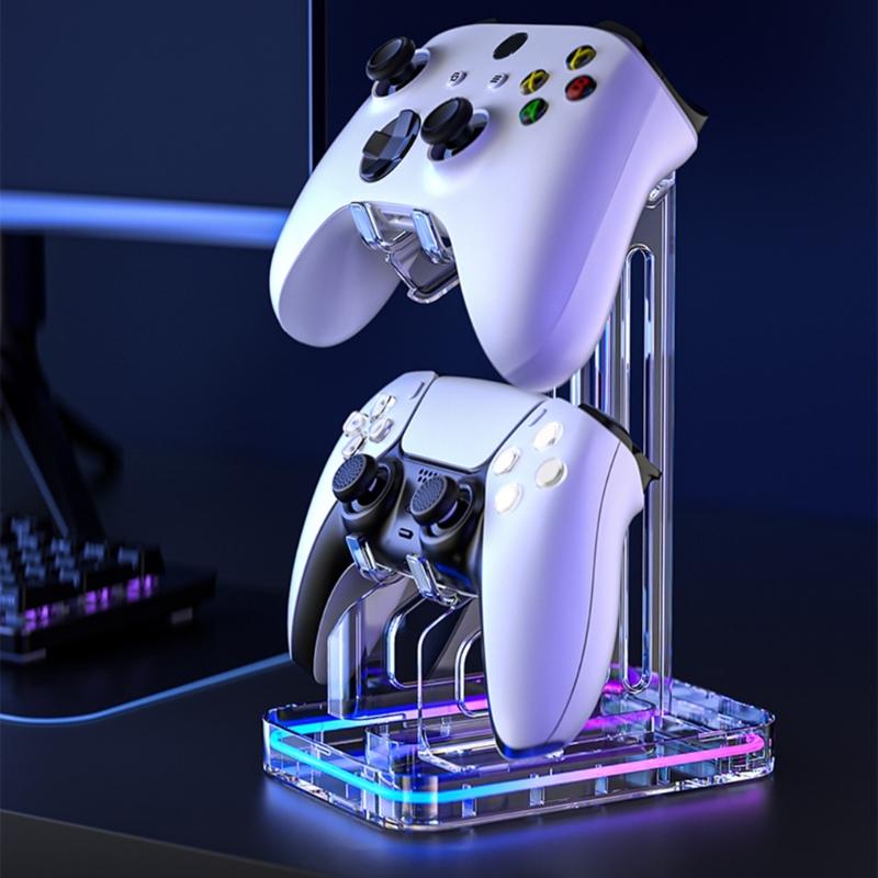 Universal Gamepad Controller Bracket Headphone Stand Hanger Storage Rack Compatible for Game Handle Base Support Holder