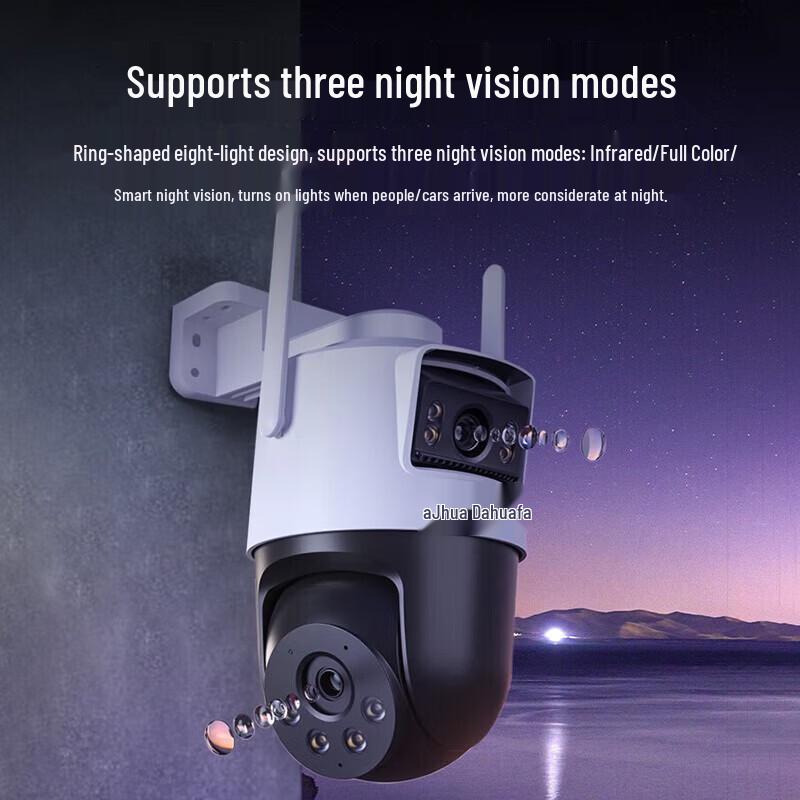 Dahua 8MP Dual-Lens 4G Solar PTZ Outdoor Camera with Full-Color Night Vision CN plug (adapter included)