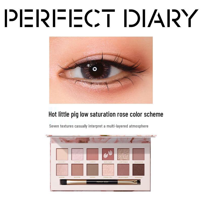 PERFECT DIARY Palette d'ombres à paupières Explorer 12 couleurs