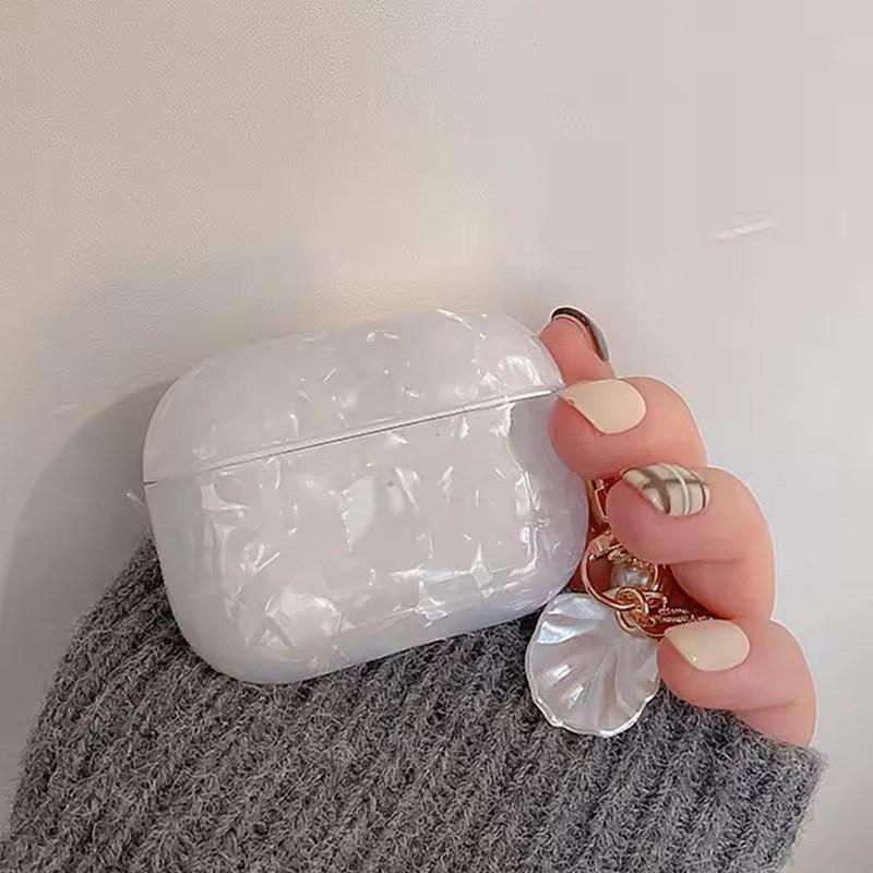 

Мягкий чехол Dreamy Pearl Shell с брелком для AirPods 4 Airpods 3 2 1 pro 2, беспроводные наушники, аксессуары, чехол для коробки с наушниками AirPods 3