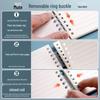 Refill Snap Binder Style: 60 A5 Lined Loose-Leaf Sheets, Thickened Paper, B5 Single Book, OPP Bag Packaging