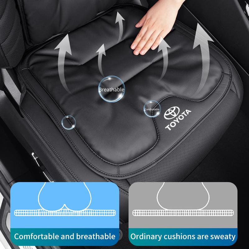 Para Toyota 2026 Tapacubos Calientes Cojín de Terciopelo para Coche Respaldo Transpirable de Cuero Funda Protectora para Asiento Accesorios Para Toyota Yaris Co