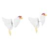Chicken Earrings Novelty Personalized 3D Chicken Farm Anial Stud Earrings Jewelry for Festival Holiday