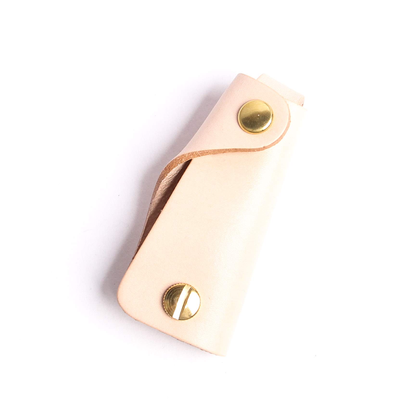 

Leather Key Case 02 Compact Thin Stylish Gift Birthday Natural [Mocha] Men s