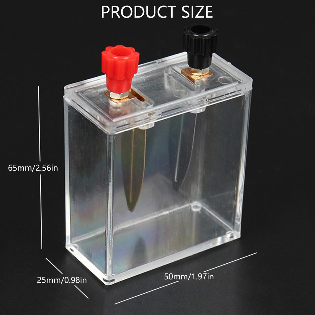 Educational Saltwater Battery Science Experiment Device for Classroom Labs Demonstrating Experiment on Power Generation