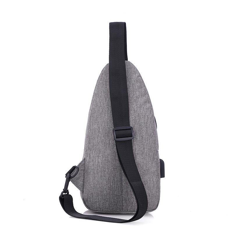 Trendy Men's Shoulder Chest Bag - Compact European & American Style Messenger Backpack
