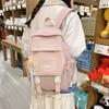 Children's Schoolbag Grade 3-6 Primary School Backpack Solid Color Women's Backpack